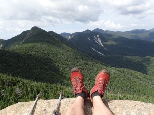 View from Armstrong, including my not so muddy feet for the first time in weeks!